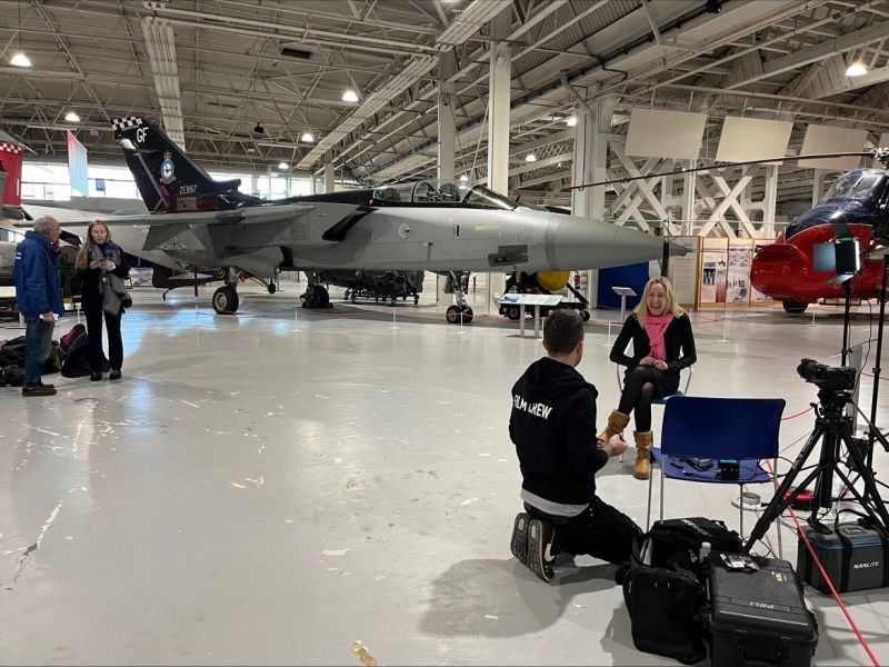 Filming at The Royal Air Force&nbsp;Museum